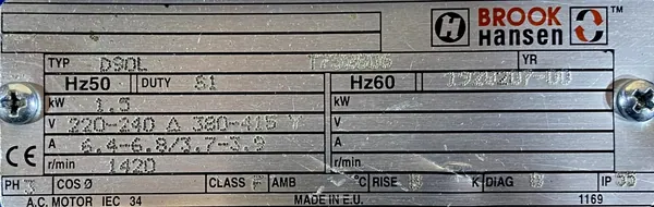 Silnik elektryczny 1,5kW 1420obr. 3fazowy - zdjęcie 2
