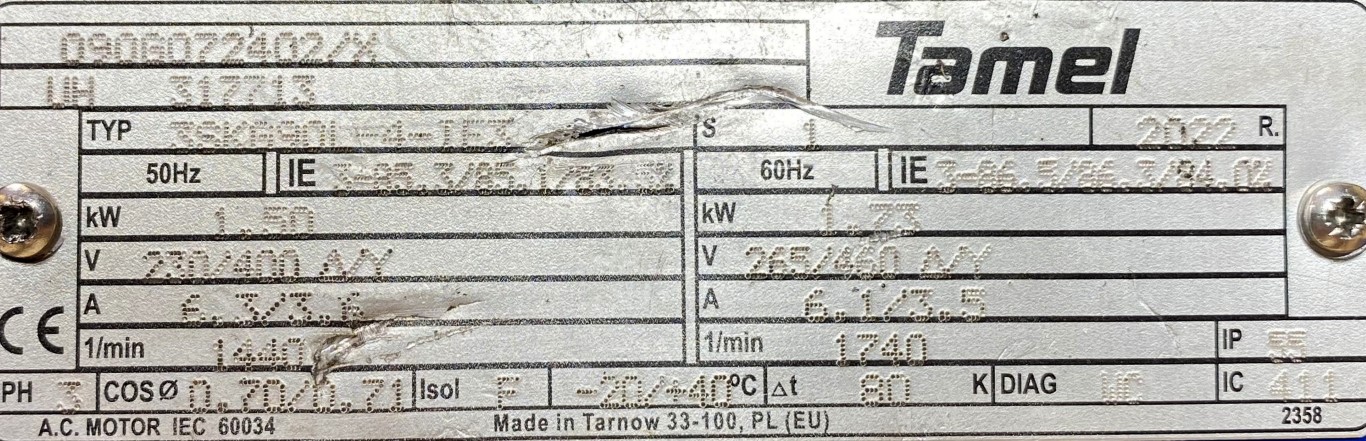 motoreduktor / przekładnia 1,5kW 141obr.  - zdjęcie 2