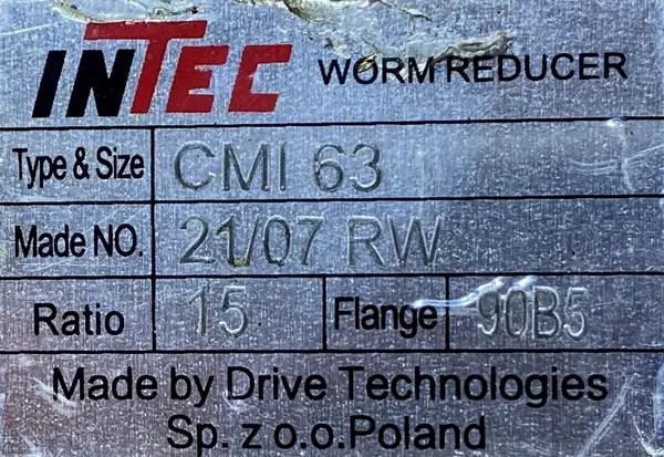Motoreduktor / przekładnia 1,5kW 93obr. - zdjęcie 3
