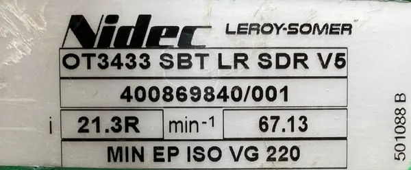Motoreduktor / przekładnia 5,5kW 67,13obr. HAMULEC - zdjęcie 4