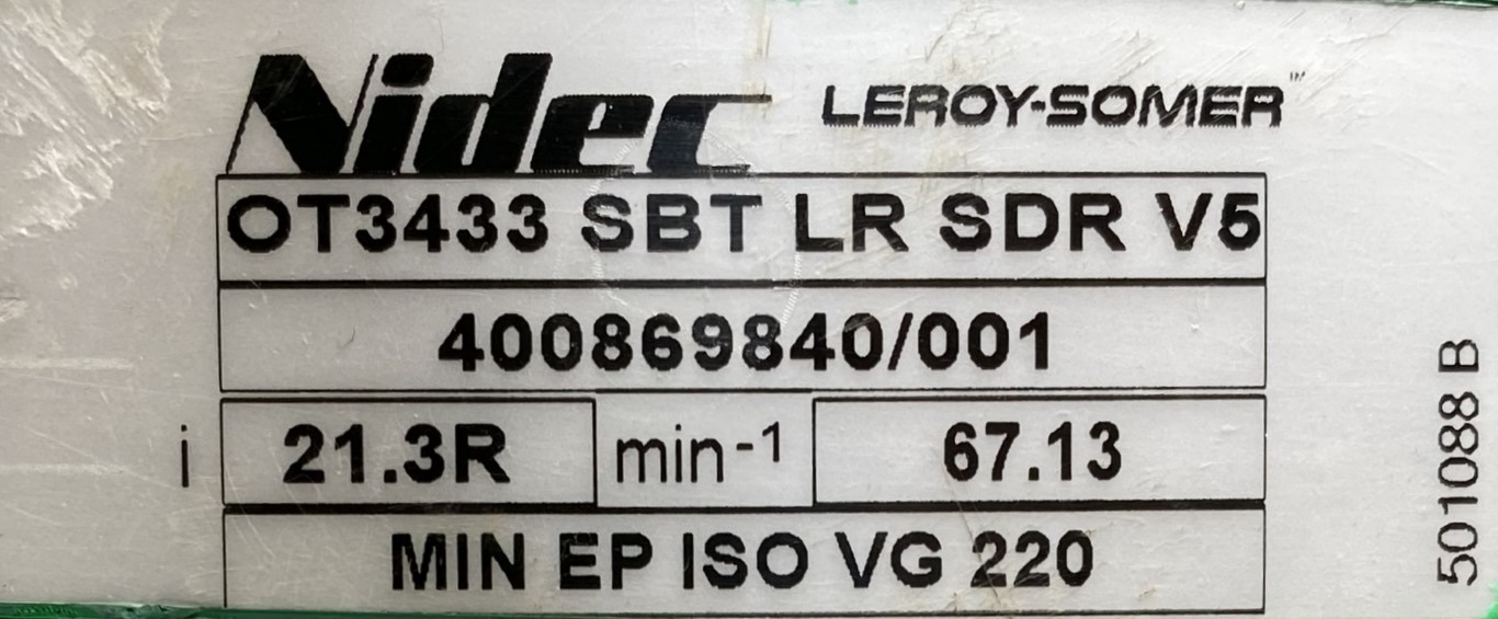 motoreduktor / przekładnia 5,5kW 67,13obr. HAMULEC - zdjęcie 4