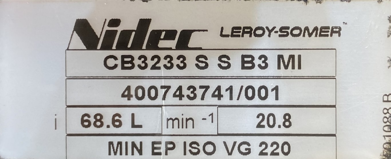 motoreduktor / przekładnia 0,75kW 20,8obr. 3fazowy HAMULEC - zdjęcie 3