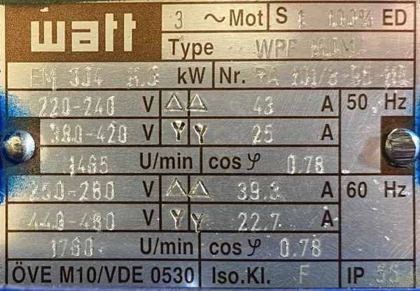 Silnik elektryczny 11kW 1465obr. 3fazowy B5 - zdjęcie 2