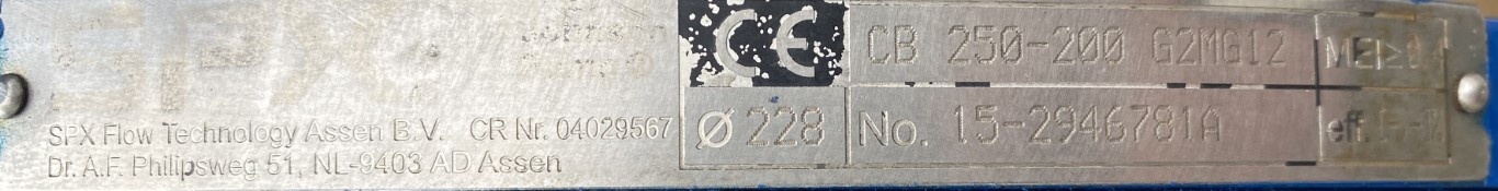 pompa CB 250-200 G2MG12 18,5kW 1445obr. - zdjęcie 3