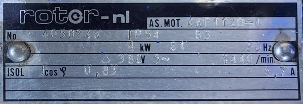 Silnik elektryczny 4kW 1440obr. 3fazowy - zdjęcie 2