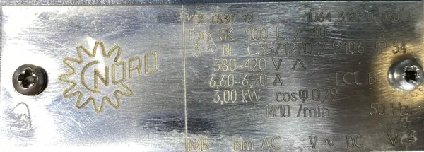 Motoreduktor / przekładnia 3kW 149obr. NORD - zdjęcie 2