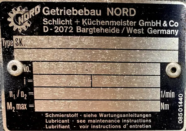 Motoreduktor / przekładnia 3kW 149obr. NORD - zdjęcie 3