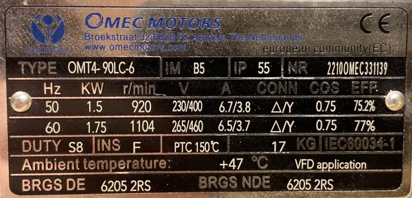 Motoreduktor / przekładnia 1,5kW 21obr. - zdjęcie 2