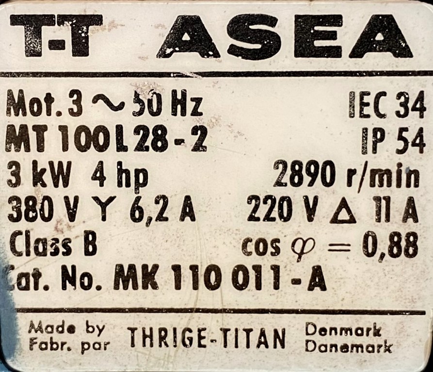 silnik elektryczny 3kW 2890obr. 3fazowy - zdjęcie 2