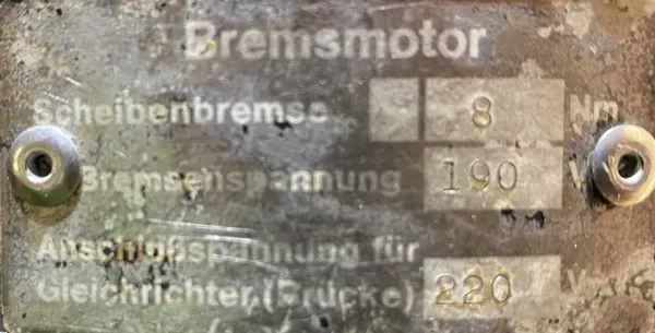 Motoreduktor / przekładnia 0,75kW 22obr. 3fazowy HAMULEC NORD - zdjęcie 3
