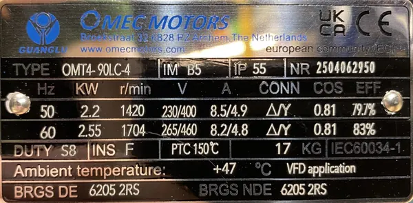 Motoreduktor / przekładnia 2,2kW 364obr. - zdjęcie 2