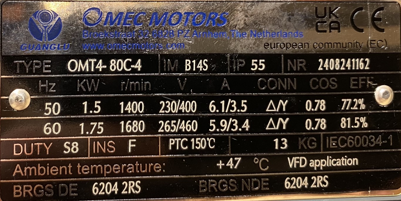 motoreduktor / przekładnia 1,5kW 47obr. - zdjęcie 2
