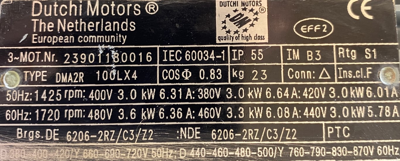 silnik elektryczny 3kW 1425obr. 3fazowy - zdjęcie 2