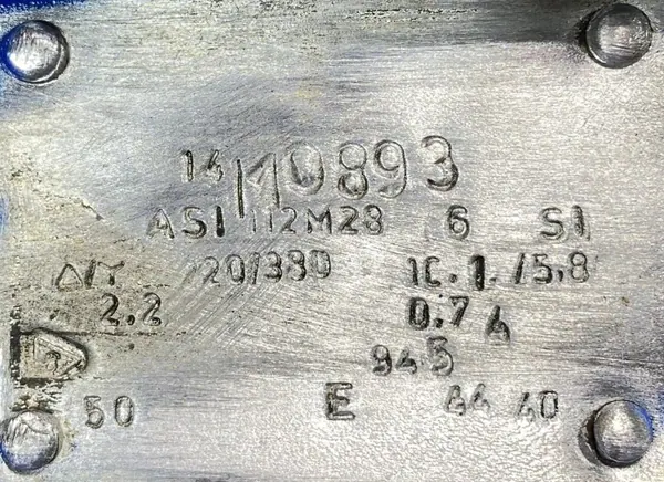 Silnik elektryczny 2,2kW 945obr. 3fazowy - zdjęcie 2