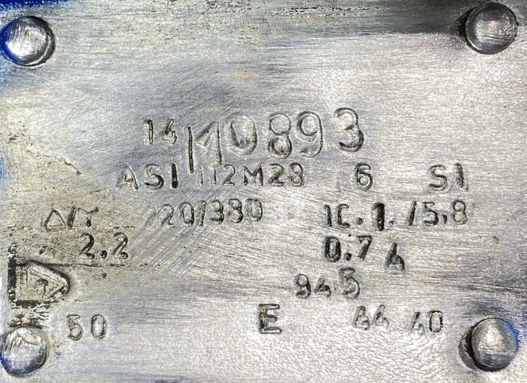 silnik elektryczny 2,2kW 945obr. 3fazowy - zdjęcie 2