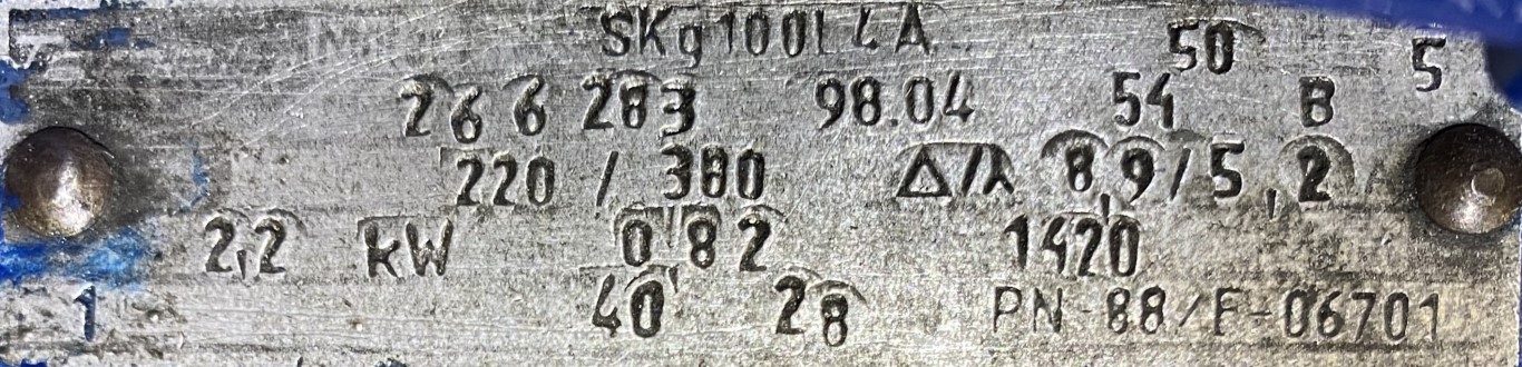 motoreduktor / przekładnia 2,2kW 24obr. - zdjęcie 2