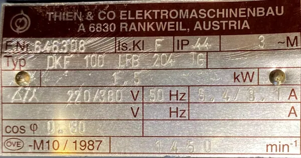 Motoreduktor / przekładnia 1,5kW 12obr. 3fazowy SEW - zdjęcie 3