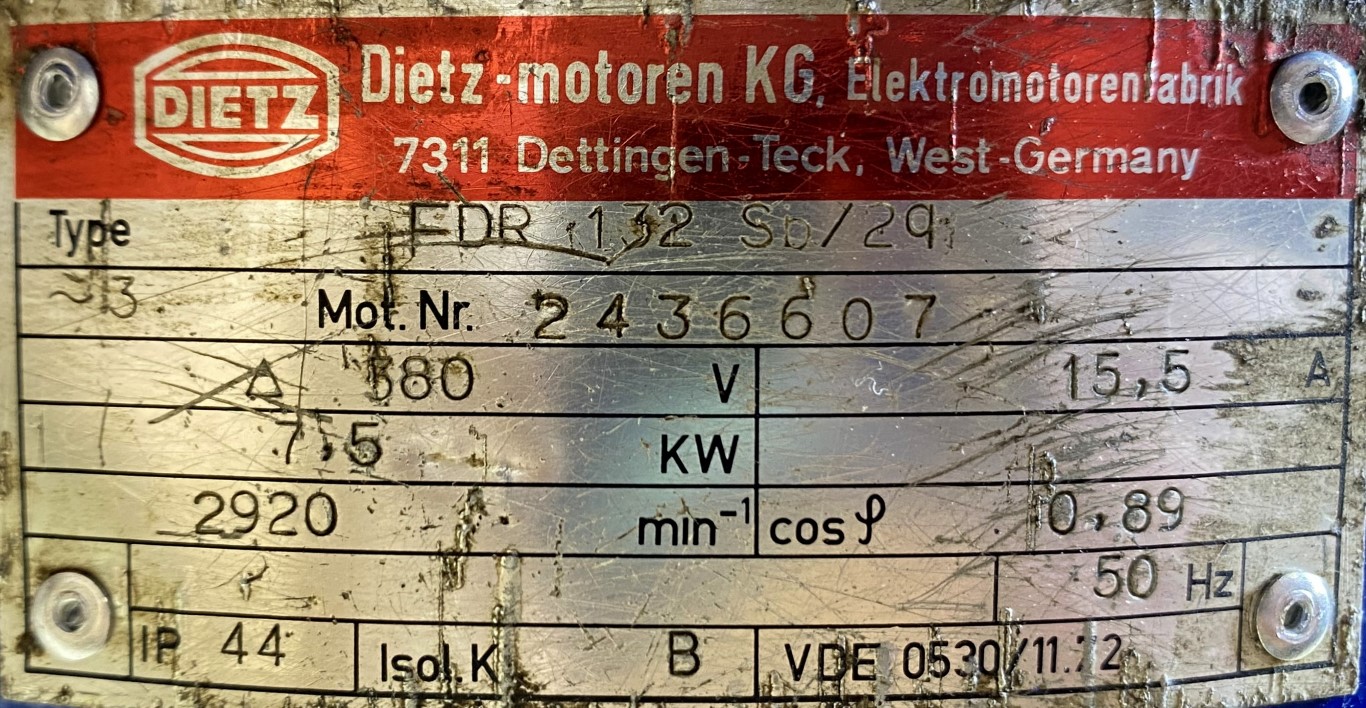 silnik elektryczny 7,5kW 2920obr. 3fazowy - zdjęcie 2