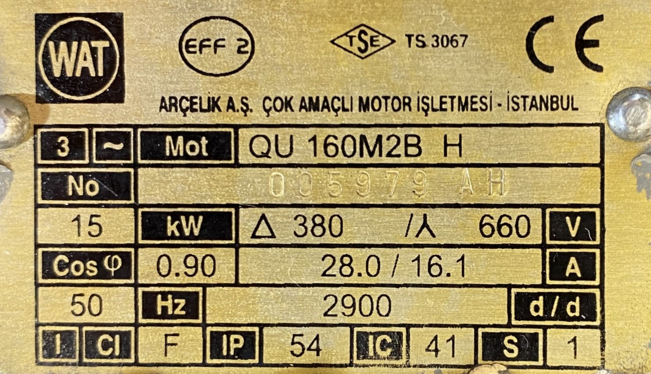 silnik elektryczny 15kW 2900obr. 3fazowy - zdjęcie 2