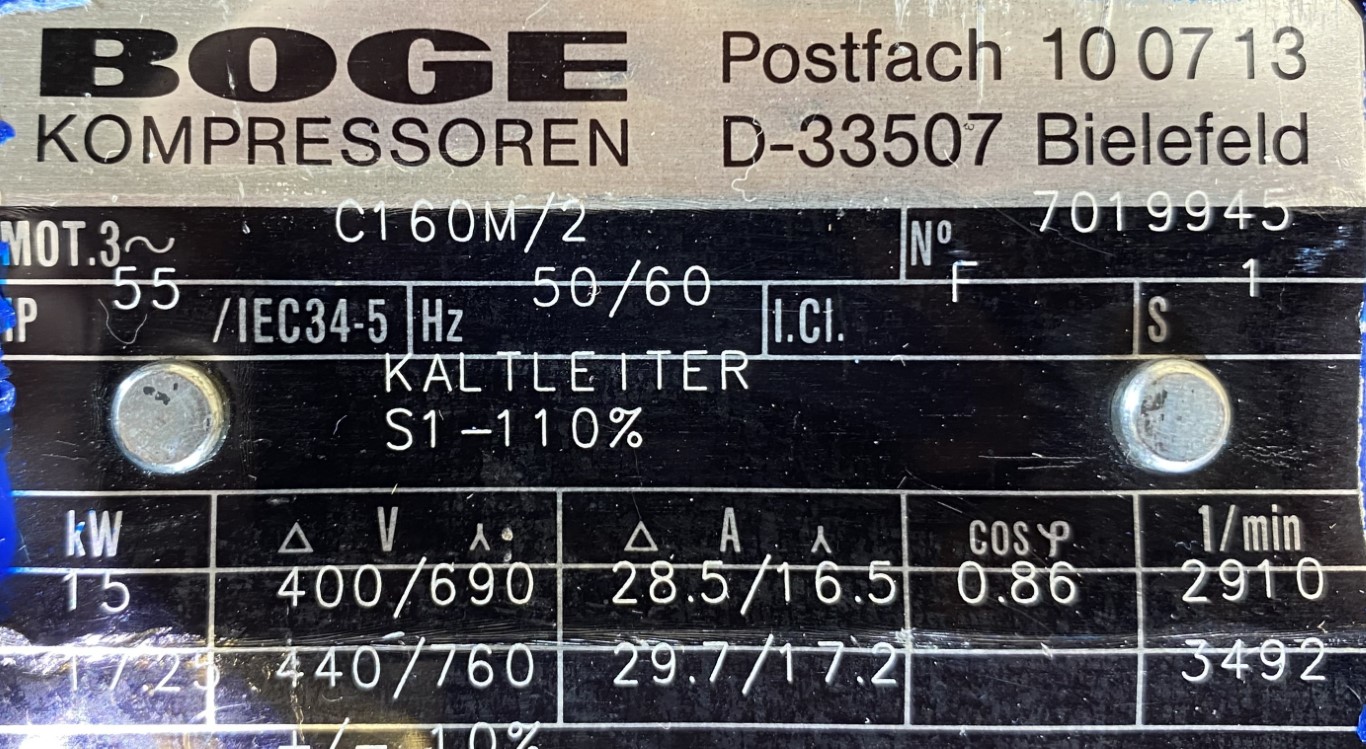 silnik elektryczny 15kW 2910obr. 3fazowy - zdjęcie 2