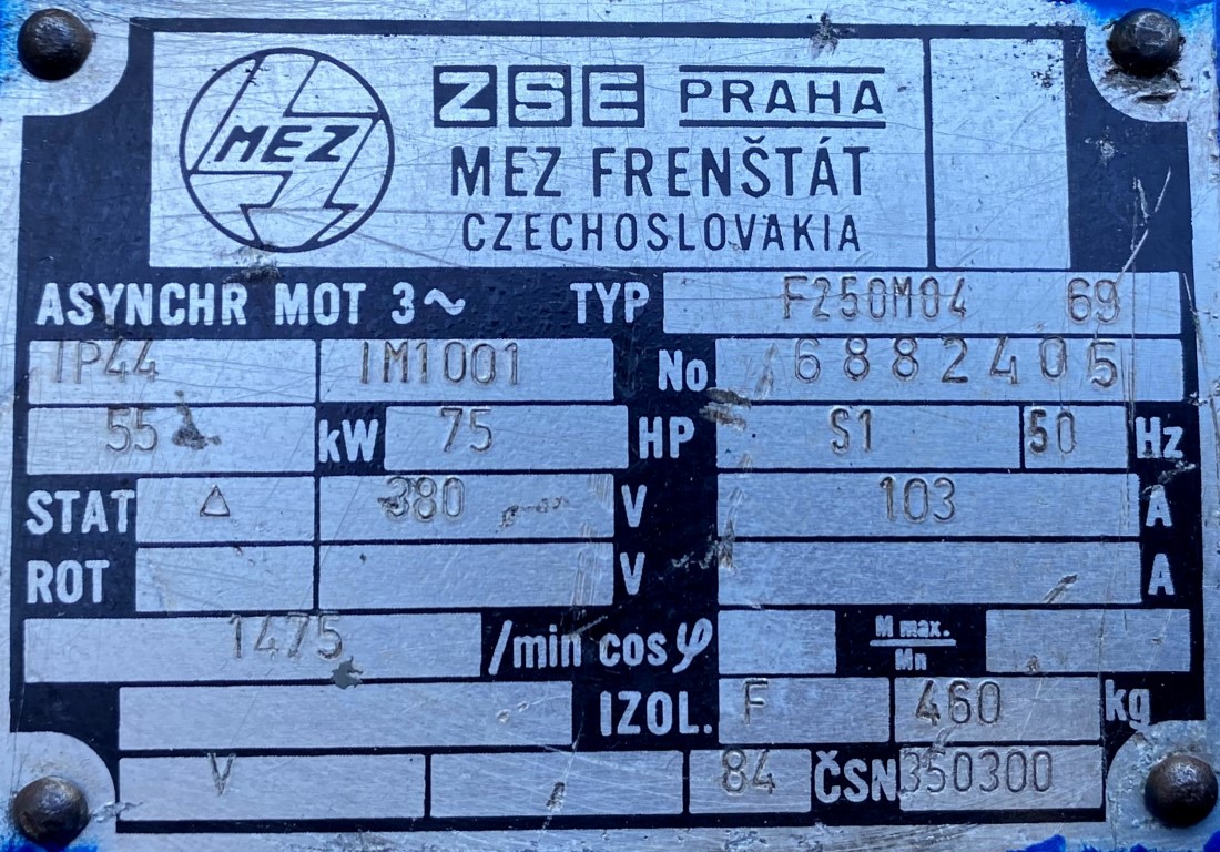 silnik elektryczny 55kW 1475obr. 3fazowy - zdjęcie 2
