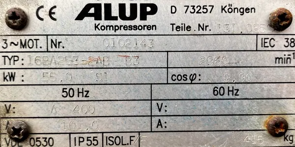 Silnik elektryczny 55kW 2960obr. 3fazowy - zdjęcie 2