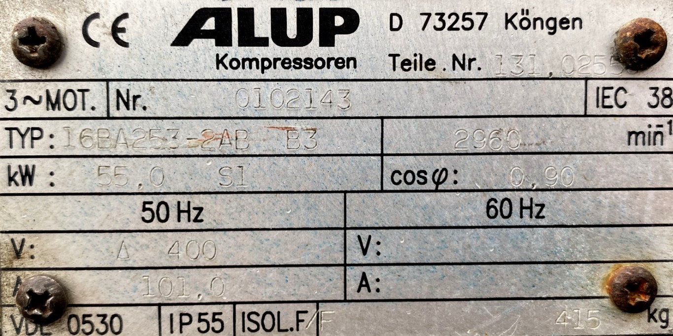 silnik elektryczny 55kW 2960obr. 3fazowy - zdjęcie 2