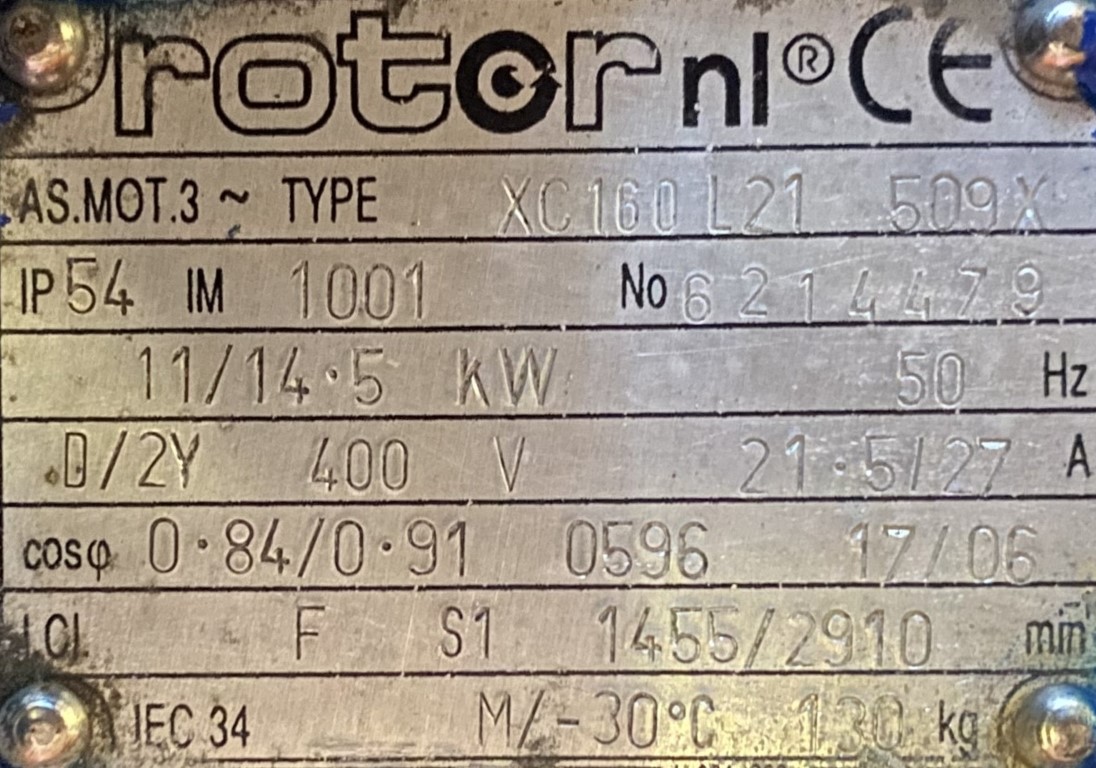 silnik elektryczny dwubiegowy 11/14,5kW 1455/2910obr. - zdjęcie 2