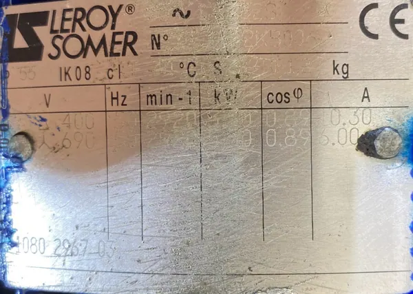Silnik elektryczny 5,5kW 2920obr. 3fazowy - zdjęcie 2