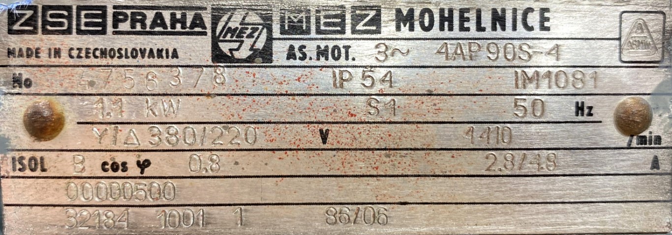 silnik elektryczny 1,1kW 1410obr. 3fazowy - zdjęcie 2