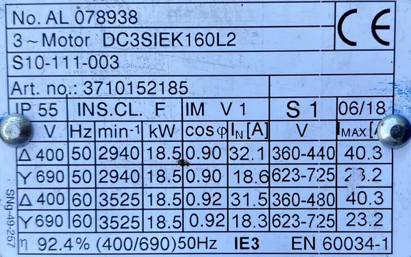 Pompa DPVCF 85-3-2 B 18,5kW 2940obr. - zdjęcie 3