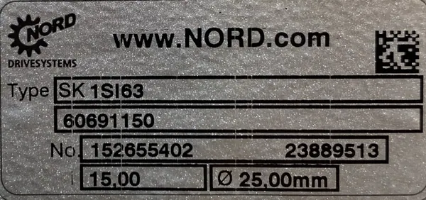 Motoreduktor / przekładnia 1,5kW 93obr. NORD - zdjęcie 3