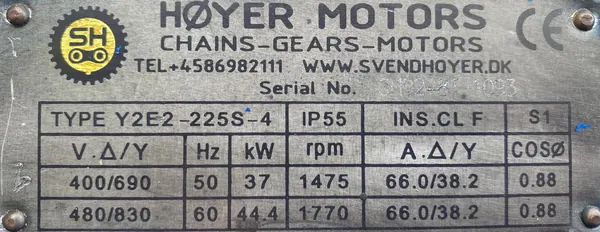  silnik elektryczny 37kW 1475obr. 3fazowy B35 - zdjęcie 2
