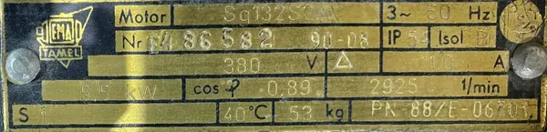 Silnik elektryczny 5,5kW 2925obr. 3fazowy Tamel - zdjęcie 2