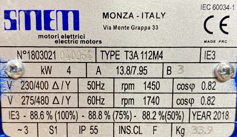 silnik elektryczny 4kW 1450obr. 3fazowy IE3 - zdjęcie 2