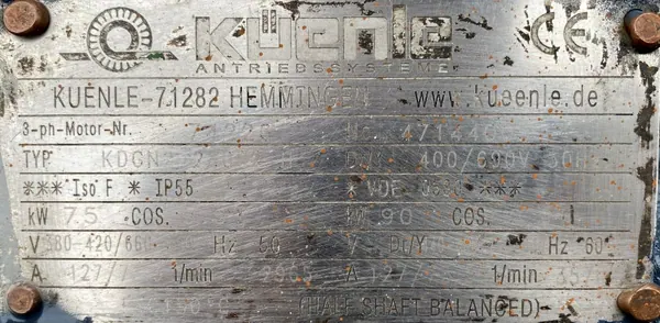 Silnik elektryczny 75kW 2965obr. 3fazowy - zdjęcie 2