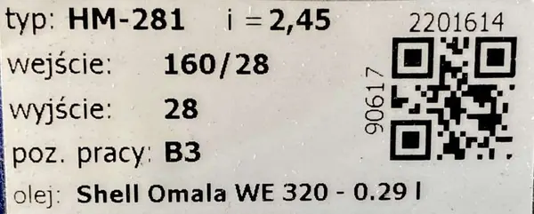 Motoreduktor / przekładnia 4kW 570obr. - zdjęcie 3
