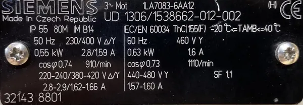 Motoreduktor / przekładnia 0,55kW 15obr. 3fazowy TRANSTECNO - zdjęcie 2