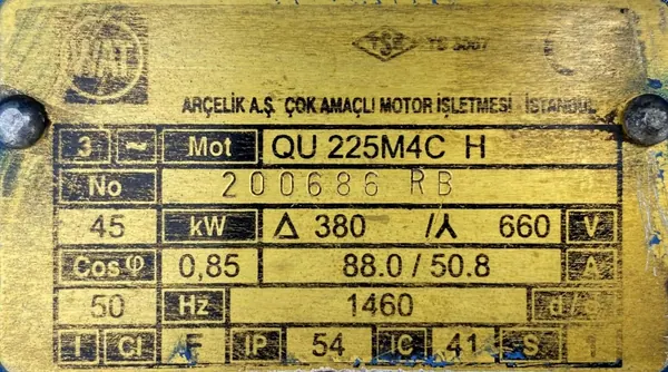 Silnik elektryczny 45kW 1460obr. 3fazowy - zdjęcie 2