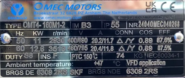 Wentylator / dmuchawa 11kW 2930obr. 2 - zdjęcie 3