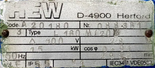 Wentylator / dmuchawa 15kW 2930obr. - zdjęcie 3