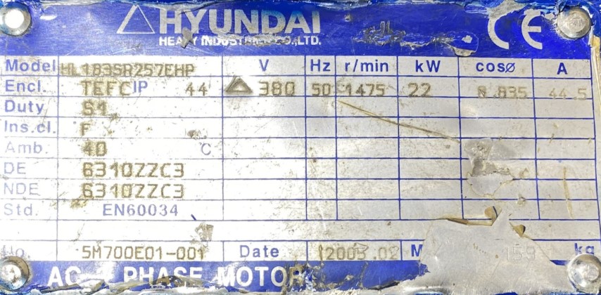 silnik elektryczny 22kW 1475obr. 3fazowy - zdjęcie 2