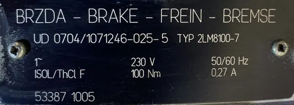 Silnik elektryczny 5,5kW 1455obr. 3fazowy HAMULEC - zdjęcie 3