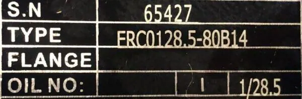 Motoreduktor / przekładnia 0,55kW 49obr. 3fazowy HAMULEC - zdjęcie 3