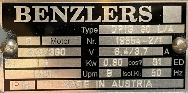 Silnik elektryczny 1,5kW 1420obr. 3fazowy B14 - zdjęcie 2