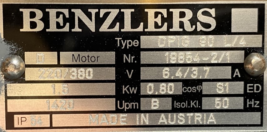 silnik elektryczny 1,5kW 1420obr. 3fazowy B14 - zdjęcie 2