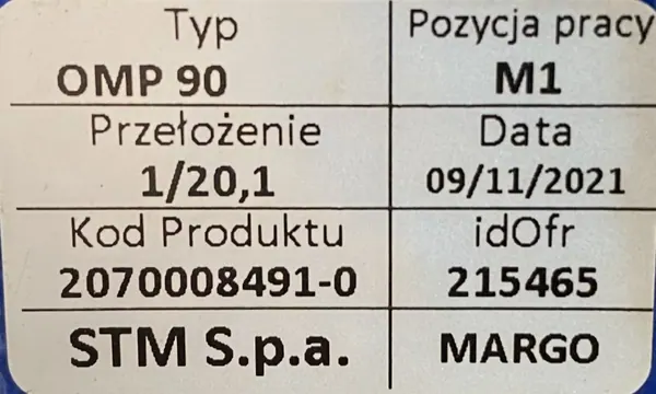 Motoreduktor / przekładnia 2,2kW 71obr. HAMULEC - zdjęcie 3