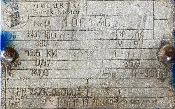 Silnik elektryczny 18,5kW 1470obr. 3fazowy INDUKTA B5 - zdjęcie 2