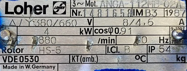 Silnik elektryczny 4kW 2880obr. 3fazowy - zdjęcie 2