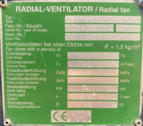 wentylator / dmuchawa 22kW 2950obr. - zdjęcie 4